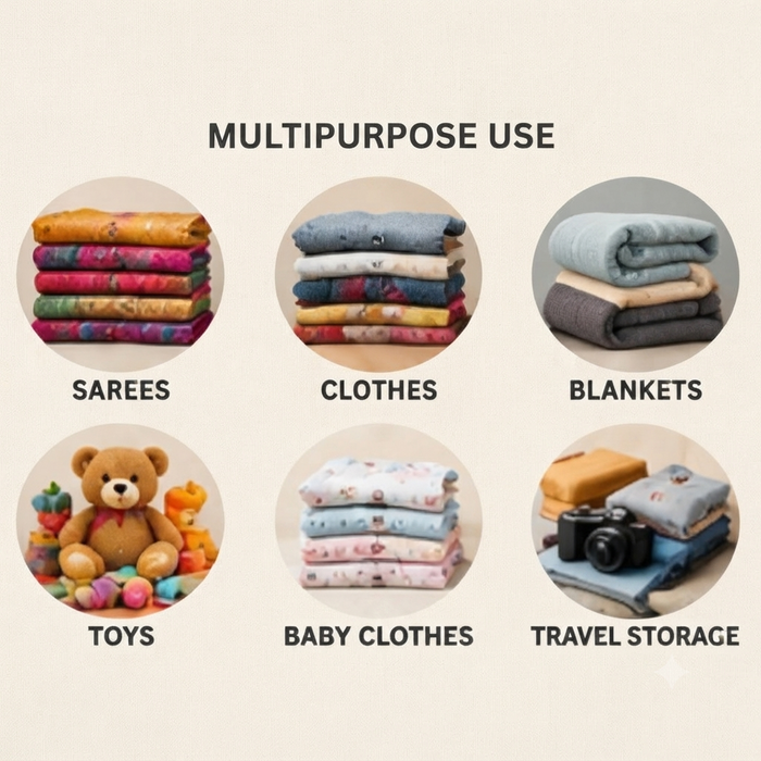 Premium Dhobi Bag with Handle | Large Capacity Laundry Bag for Clothes - Set of 1