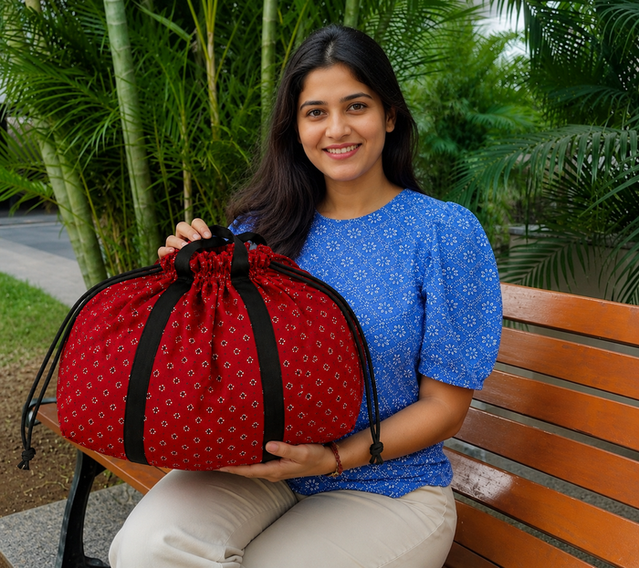 Premium Dhobi Bag with Handle | Large Capacity Laundry Bag for Clothes - Set of 1