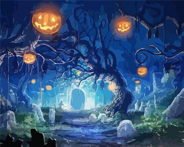 Pumpkin Tree Paint By Numbers Kit