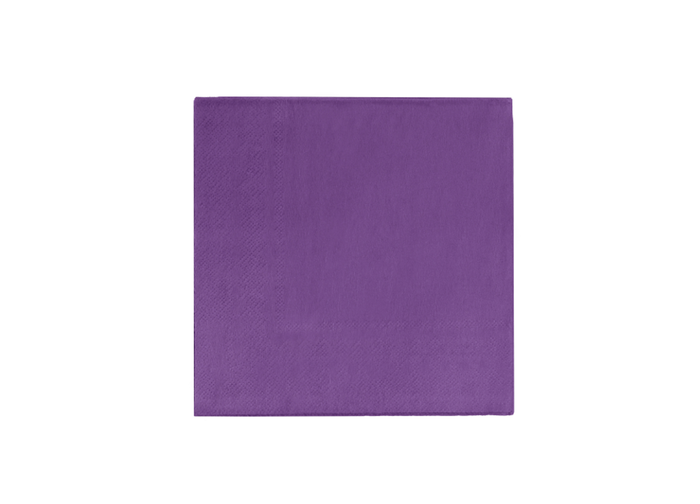 Purple Paper Beverage Napkins