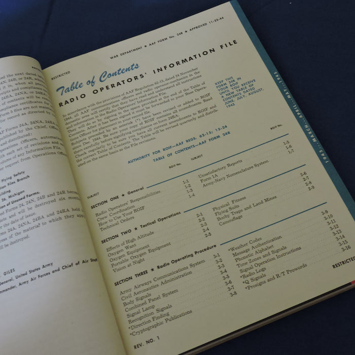 Radio Operator's Information File