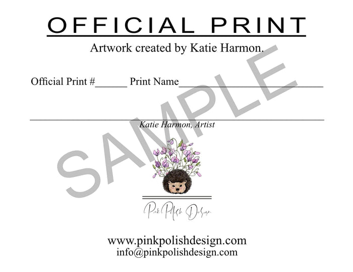 PinkPolish Design Art Prints "Rapscallion" Watercolor Painting: Art Print