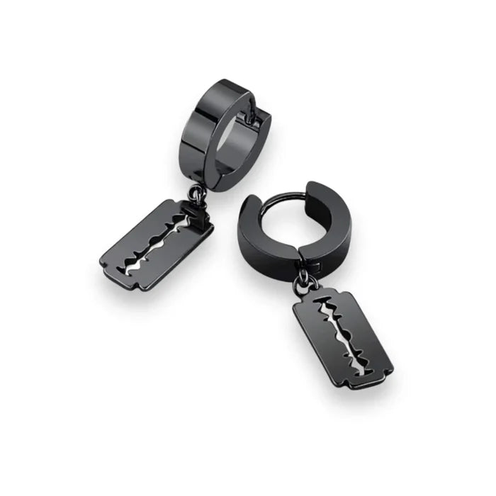 Razor Blade Mini Hoop Earrings