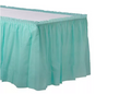 Robin's Egg Plastic Table Skirt