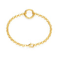 Rolo Chain with Charm Holder Clasp Bracelet