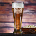 Scottish Toast "Slainte Mhath" Engraved Pilsner, Beer Glass