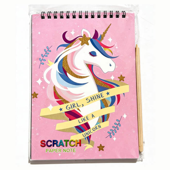 Scratch Art Notebook for Kids | Magic Rainbow Scratch Drawing Book | DIY Creative Art Pad (Random Theme-Pack of 1)