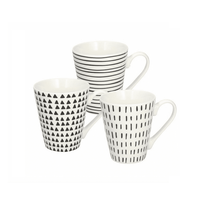 The German Outlet, Tognana, Set of 3 Pieces Metropol Graphic Mug