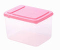 Set of 3 Practical Kitchen Storage Bins Cereals/Snacks Storage Canisters, Pink