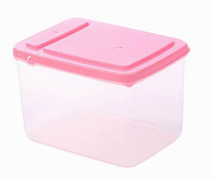 Set of 3 Practical Kitchen Storage Bins Cereals/Snacks Storage Canisters, Pink