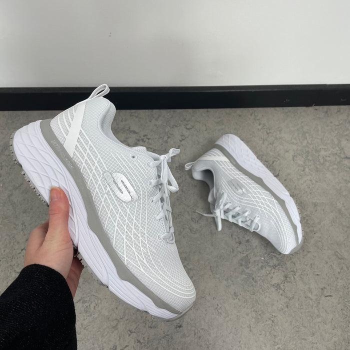 Skechers Work med max cushioning-sulor, vit