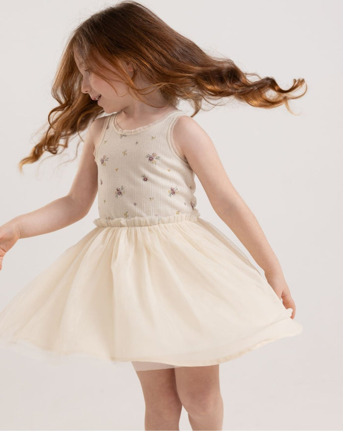Sleeveless Tulle Dress H - H23
