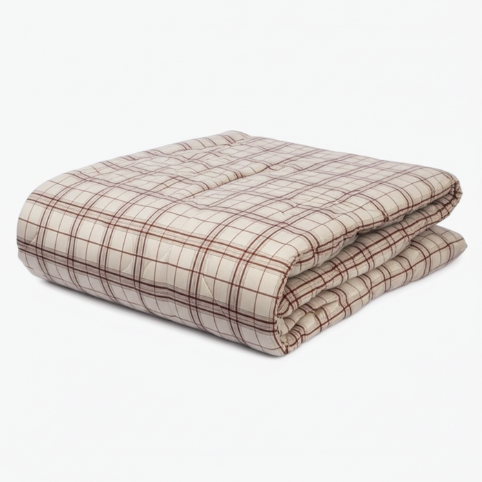 Soft Microfiber Double Bed AC Comforter – All-Season Warmth (Random Design-Pack of 1)