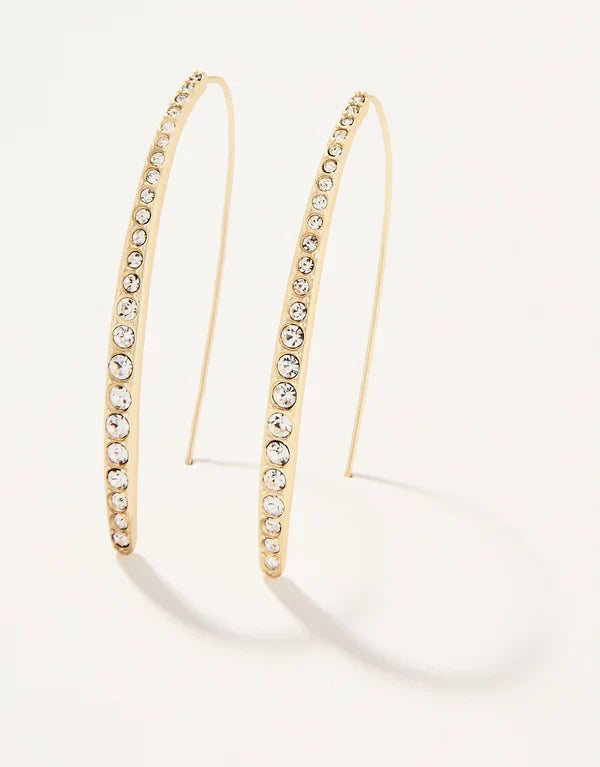 Spartina - Earrings - Sparkle Arc Hoop Crystal - Large - Findlay Rowe Designs