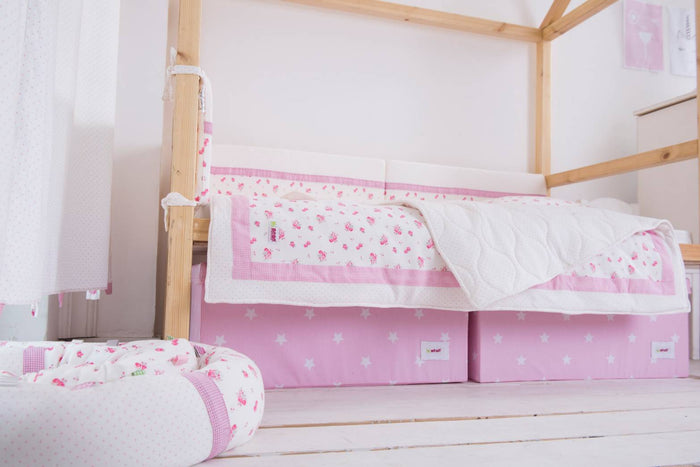 Special Cream & Pink Floral Bedding Gift Box