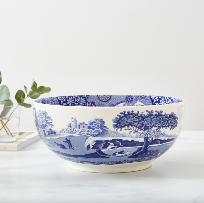 Blue Italian Round Bowl