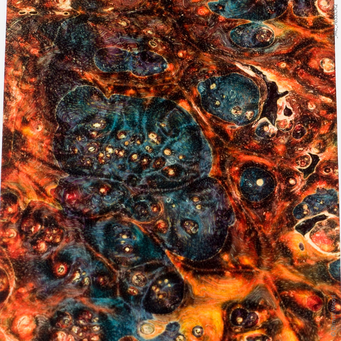 Stabilized box elder burl wood block