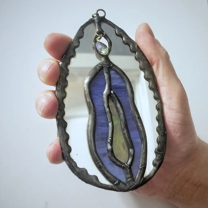 Stained Glass Yoni Suncatcher