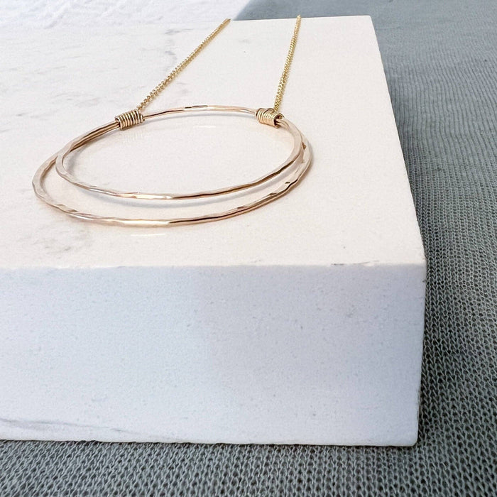 Statement Contiguous Circle Necklace