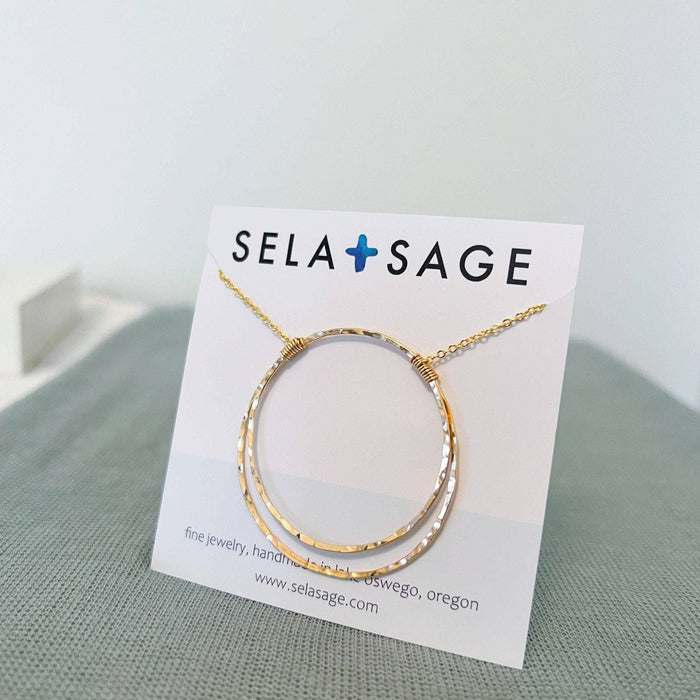 Statement Contiguous Circle Necklace
