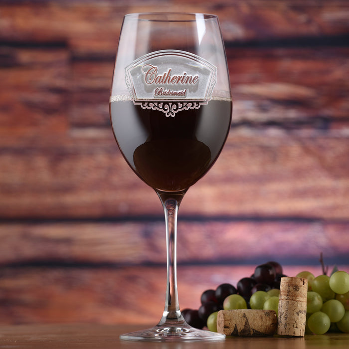 Stolzle Crystal, Red Wine Glass, Bridal Party And Bridesmaid Gifts