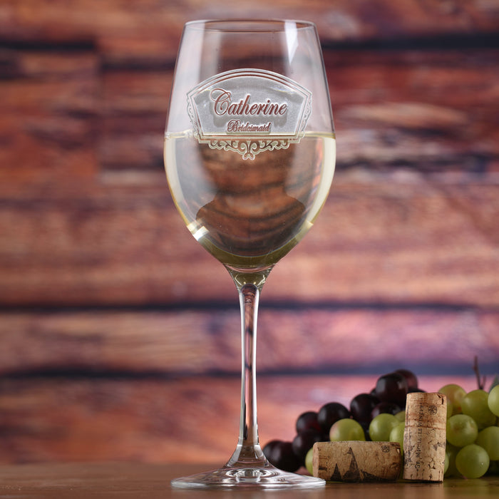 Stolzle Crystal, White Wine Glass, Bridal Party and Bridesmaid Gifts