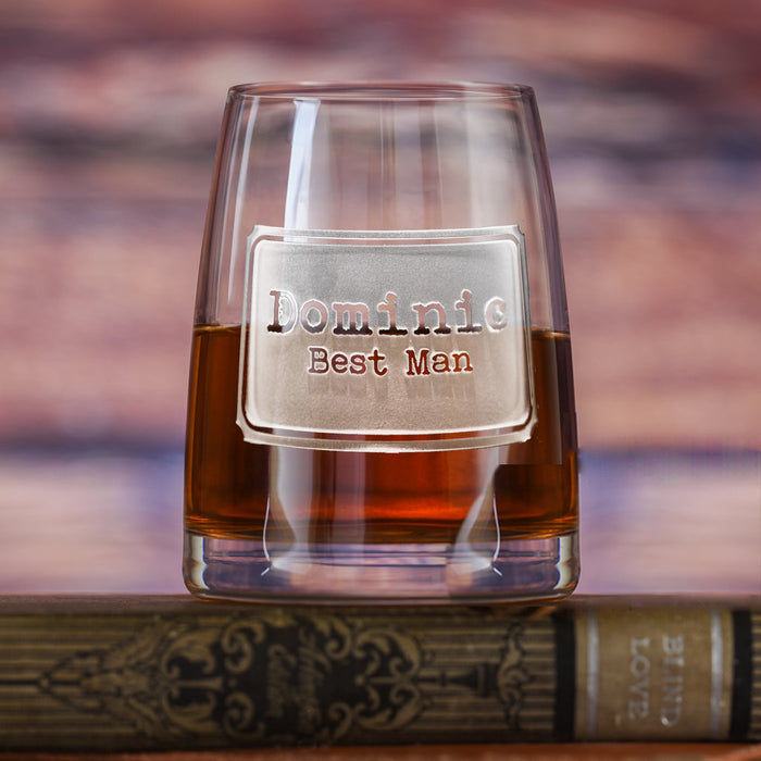 Stolzle Experience, Crystal Whiskey Glass - Best Man, Groomsmen Gifts