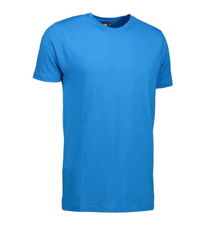 Stretch-t-shirt för herrar i turkos