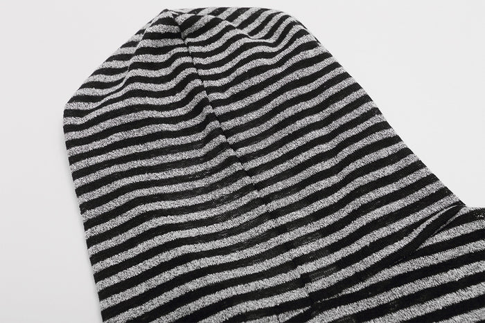 Striped Zip-Up Hoodie with Crest Embroidery & Sleeve Graphics