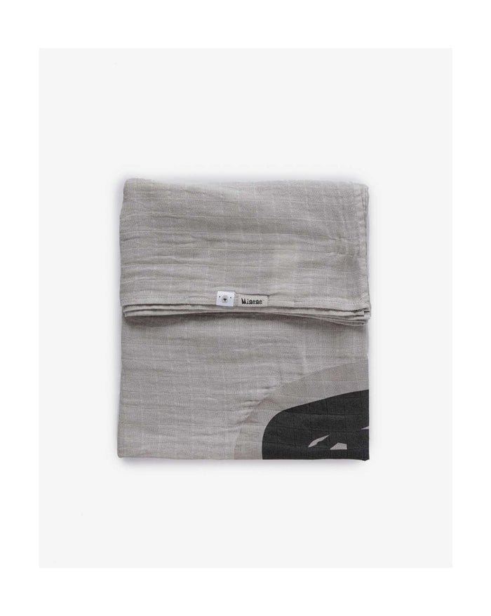 Supersize Cotton Muslin Swaddle 120x100cm - Animal Collection