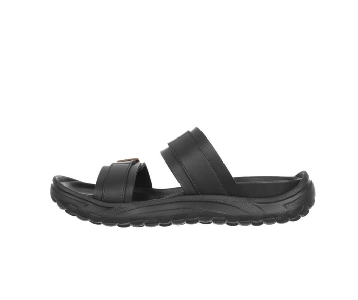 Svart slip-on damsandal från MBT med ergonomisk fotbädd