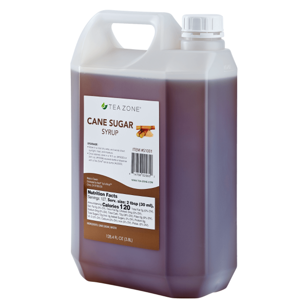 Tea Zone Cane Sugar Syrup 128.4 FL. OZ. (3.8 L) Case Of 4