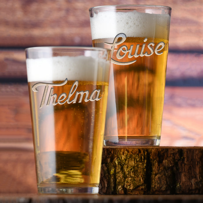 Thelma & Louise Pint Glass Set, Best Friend Gifts