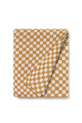 Tiles Honey Knitted Blanket - Rugs by Roo