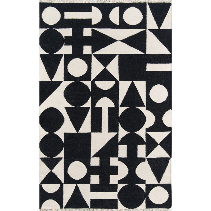 Rugs by Roo | Momeni Topanga Roberta Black Area Rug-TOPANTOP-3BLK2030