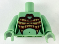 Torso Medusa Entwined Snakes, Scales and Fangs Bra Pattern / Sand Green Arms / Sand Green Hands