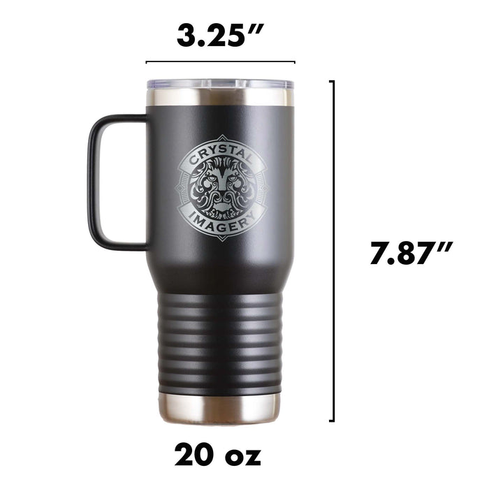 Travel Tumbler With Handle - Best Man, Groomsmen Gifts