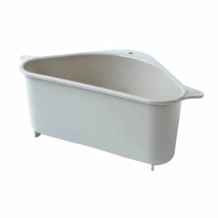 Triangle Shape Sink Drain Storage Rack | Corner Kitchen Sink Strainer Basket & Multipurpose Drain Organizer (Random Color-Pack of 1)