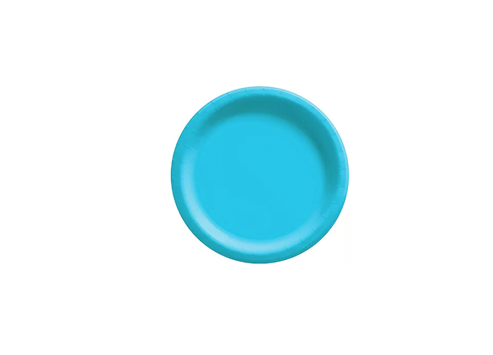 Turquoise Paper Dessert Plates- 50ct