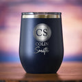 Two Monogram, Stemless Wine, Insulated Tumbler Gift