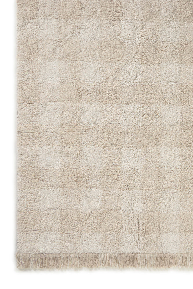 Vichy Ivory Washable Area Rug - Rugs by Roo