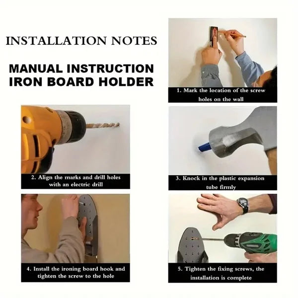 Wall Mount Iron Holder With Hook