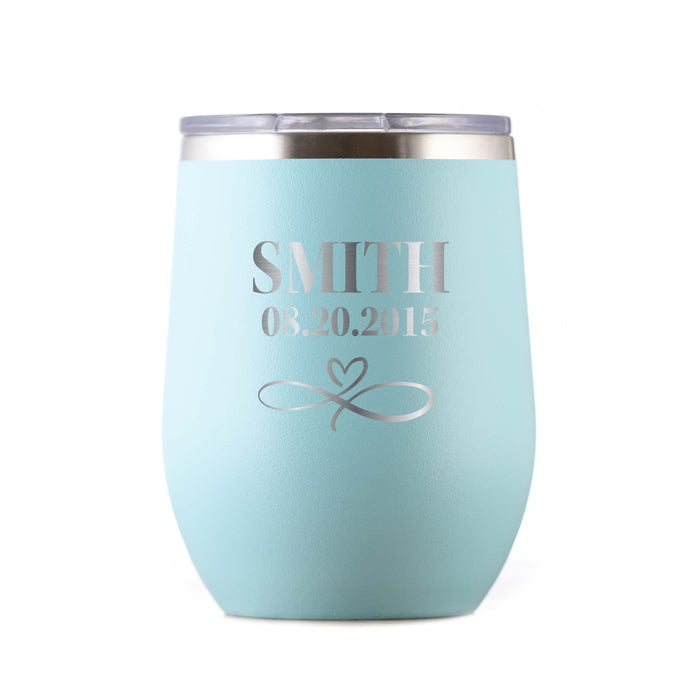 Wedding Favor, Stemless Wine Tumbler Gift