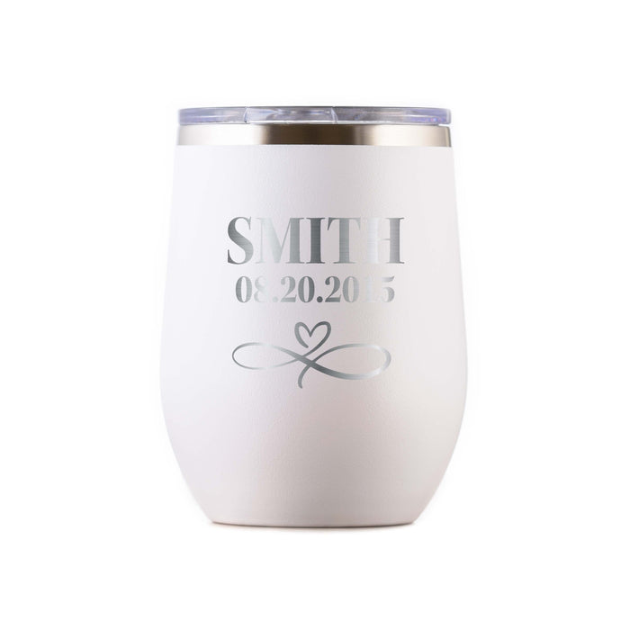 Wedding Favor, Stemless Wine Tumbler Gift