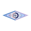 Wheel Purple Silk Diamond Scarf