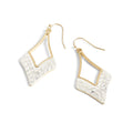 Whispers Two-Tone Point Dangle Earring
