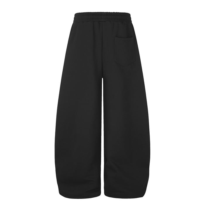 Wide-Leg Rhinestone Letter Sweatpants – Oversized Streetwear Jogger Pants for