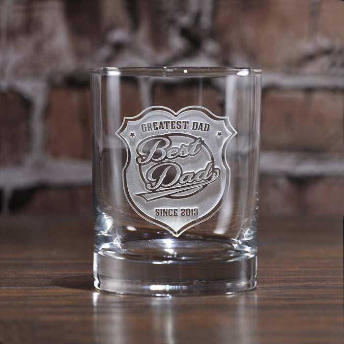 World's Best Dad Whiskey. Scotch Glass