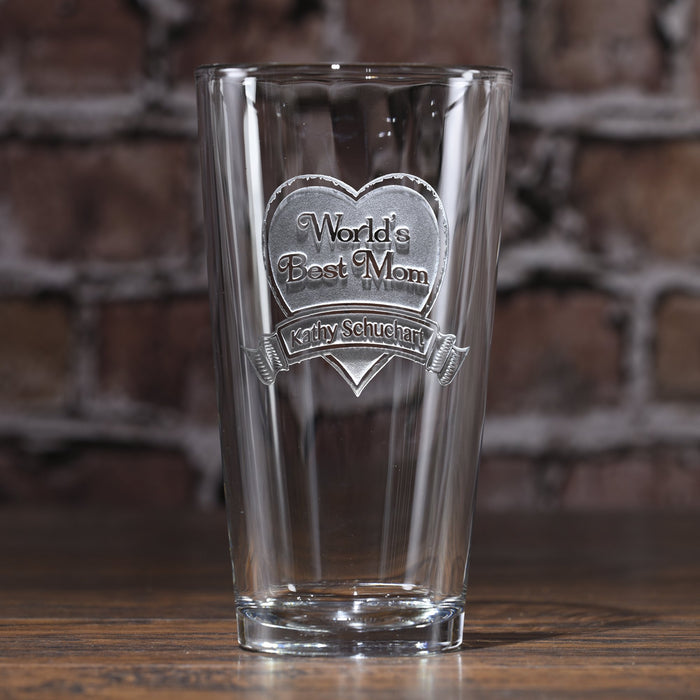 World's Best Mom Pint Pub Glass