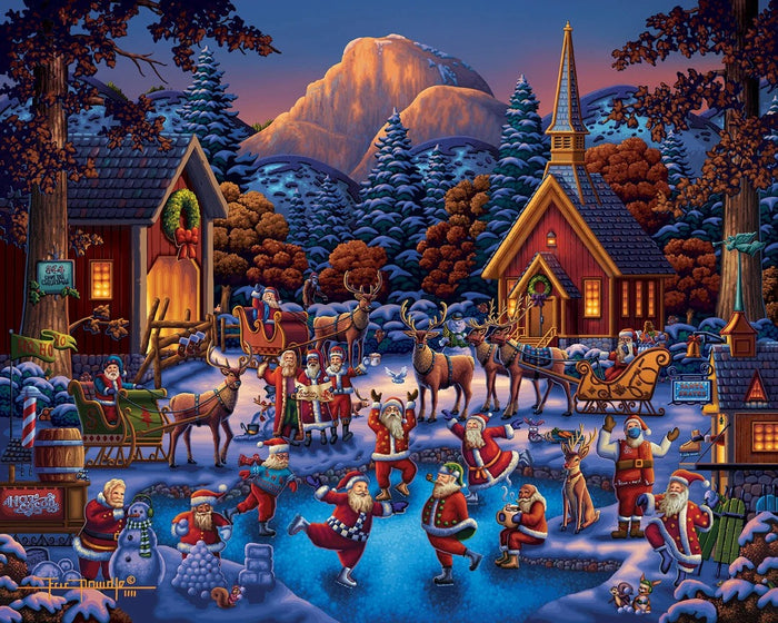 Yosemite Santas 500 Piece Puzzle - Puzzlicious.com